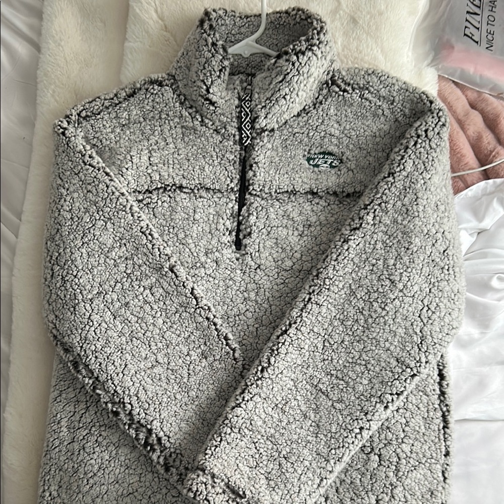 NFL Gray Pullover with Plush Texture